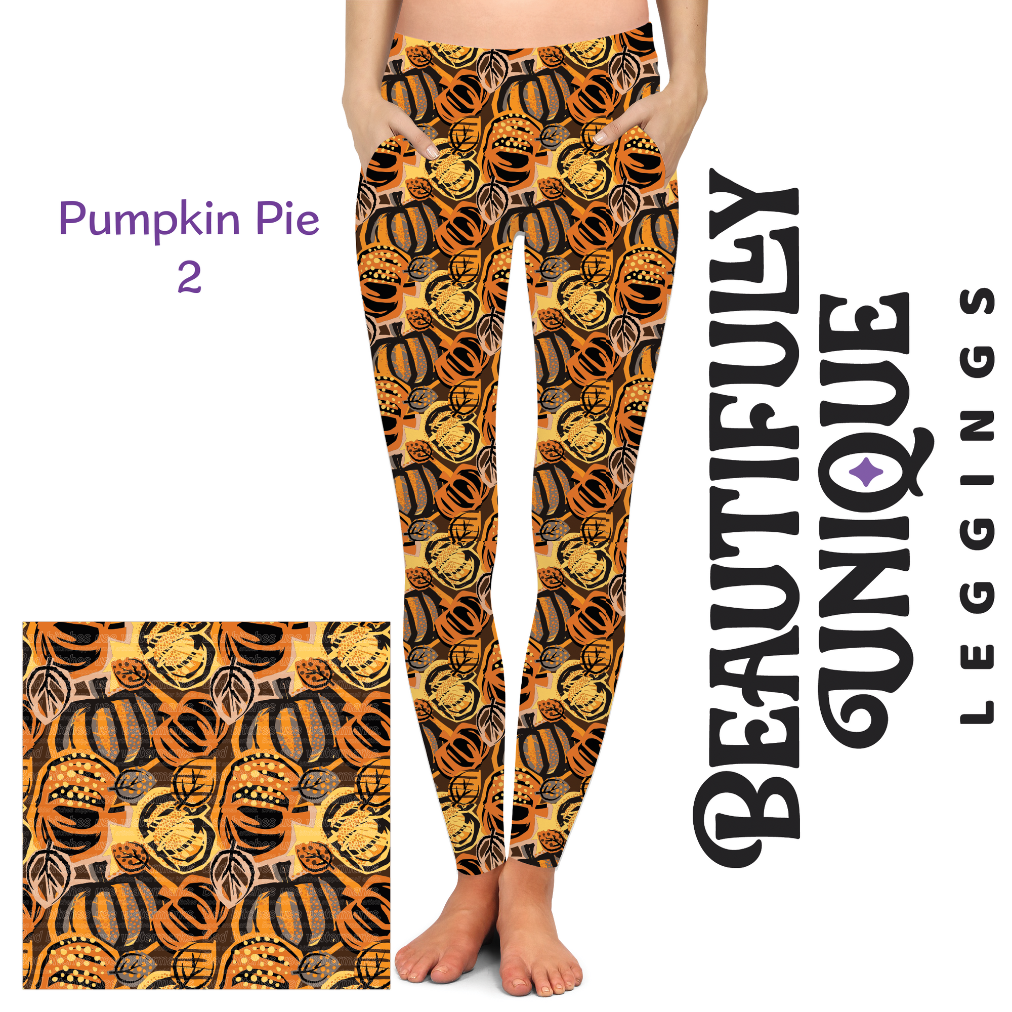 Pumpkin Pie 2 (Exclusive) - Pocket Leggings