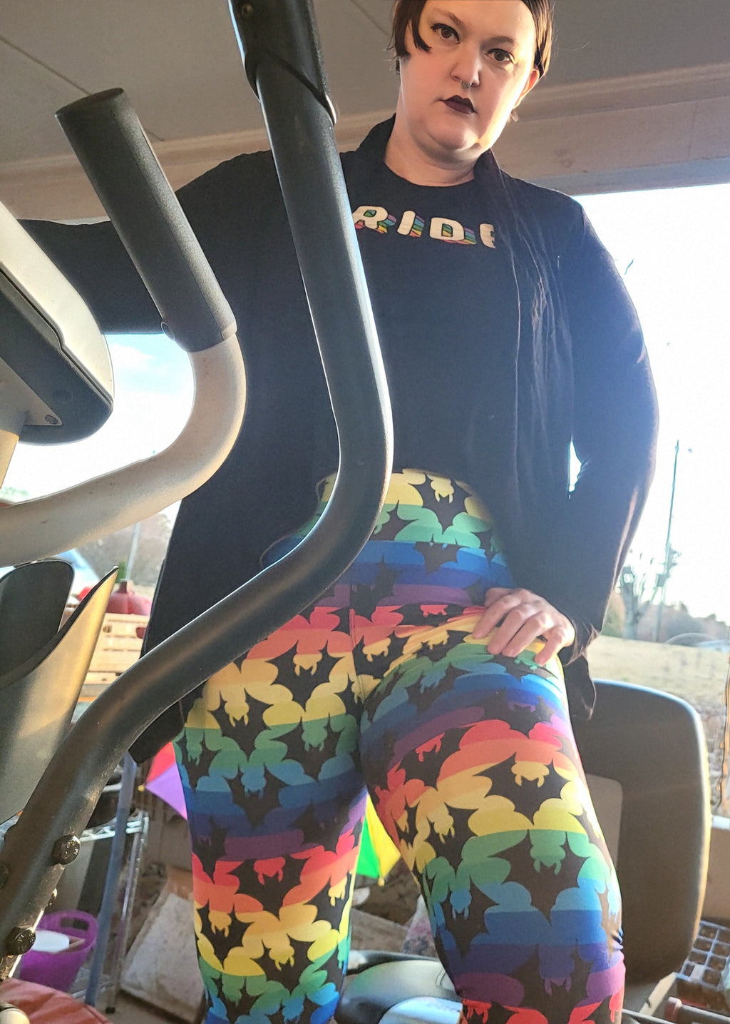 Rainbow Bats (Exclusive) - High-quality Handcrafted Vibrant Leggings
