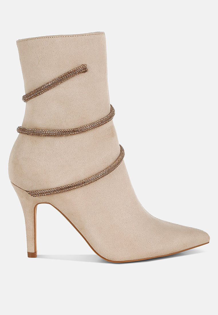 Roda Rhinestone Wrap-Around Stiletto Boots-5