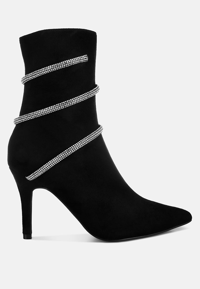 Roda Rhinestone Wrap-Around Stiletto Boots-6