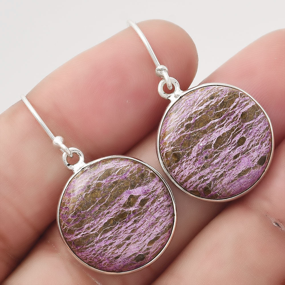 Natural Purpurite - South Africa Earrings E-1001 SDE50469-0