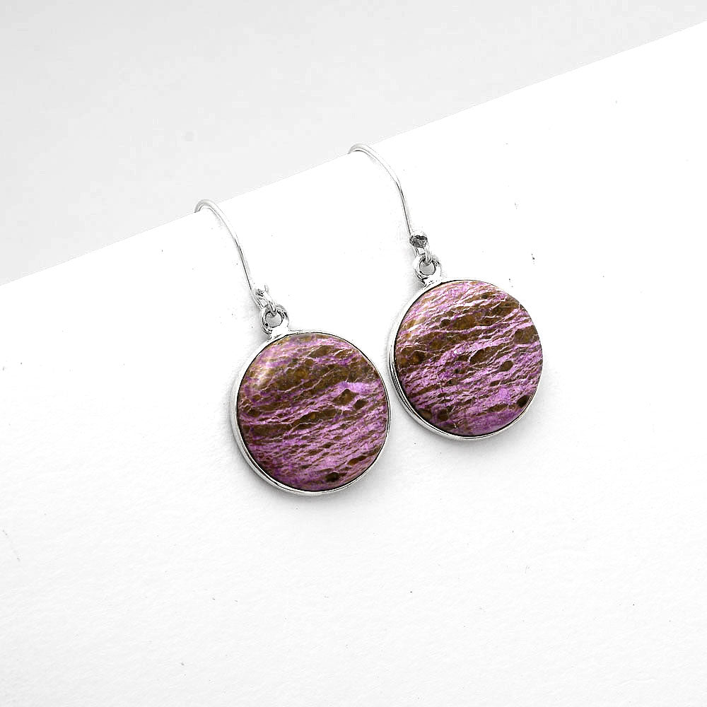 Natural Purpurite - South Africa Earrings E-1001 SDE50469-1