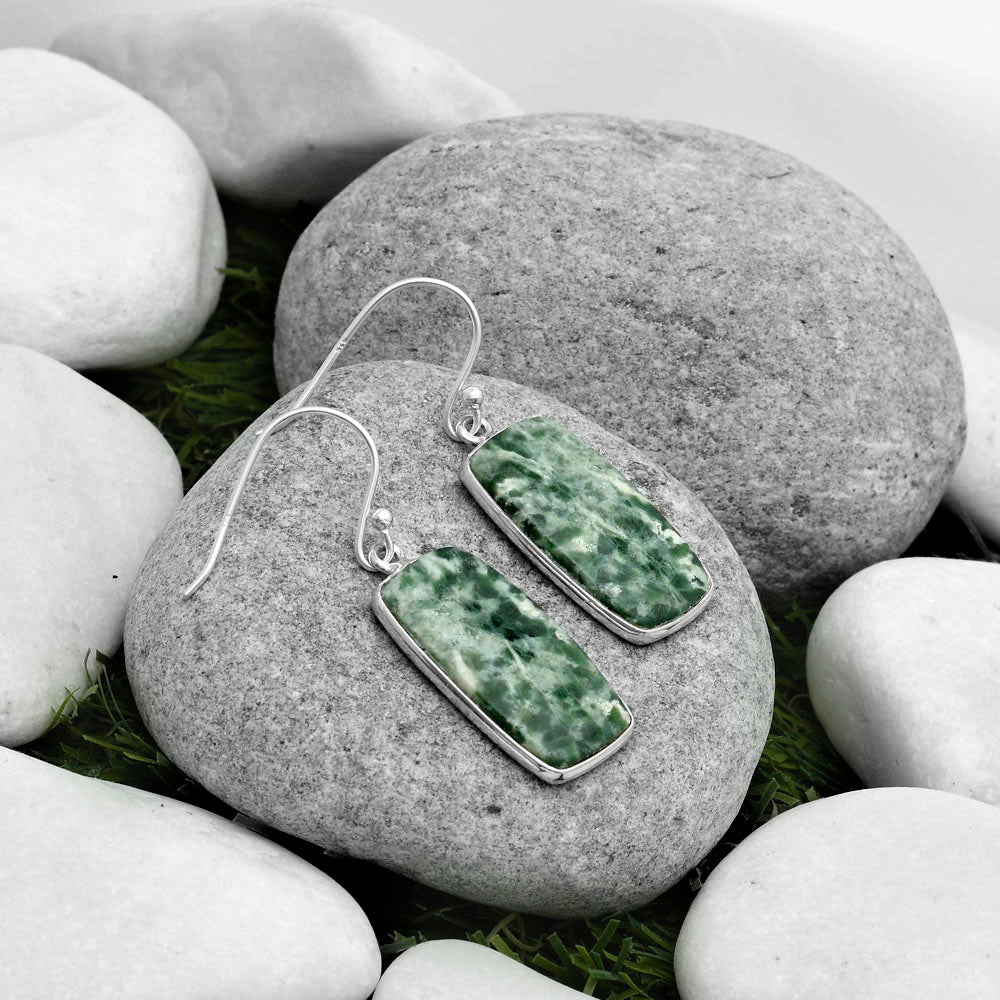 Natural Dioptase Earrings E-1001 SDE67576-1