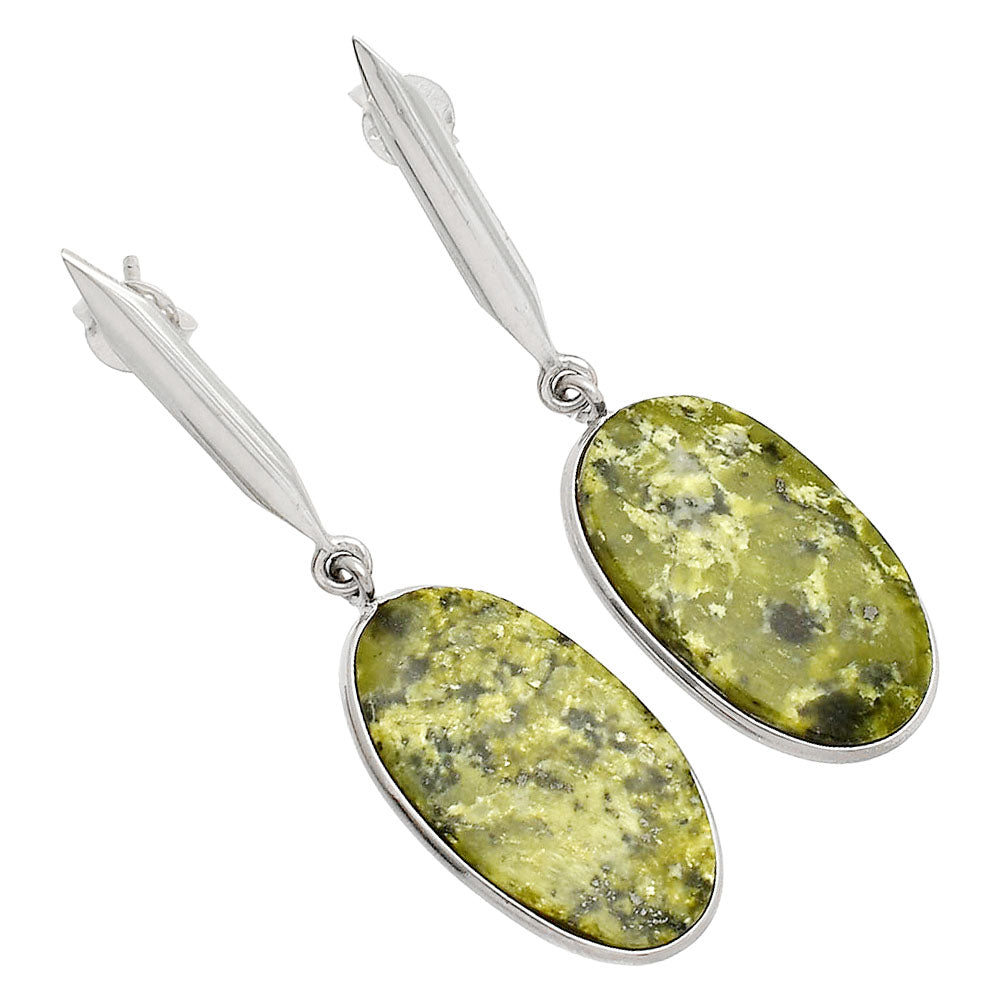 Natural Serpentine Earrings E-1078 SDE83417-1