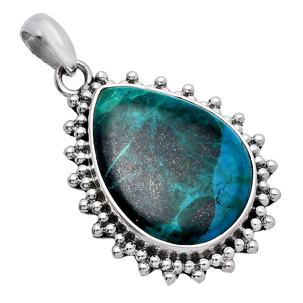 Natural Azurite Chrysocolla Pendant P-1066 SDP146148-1