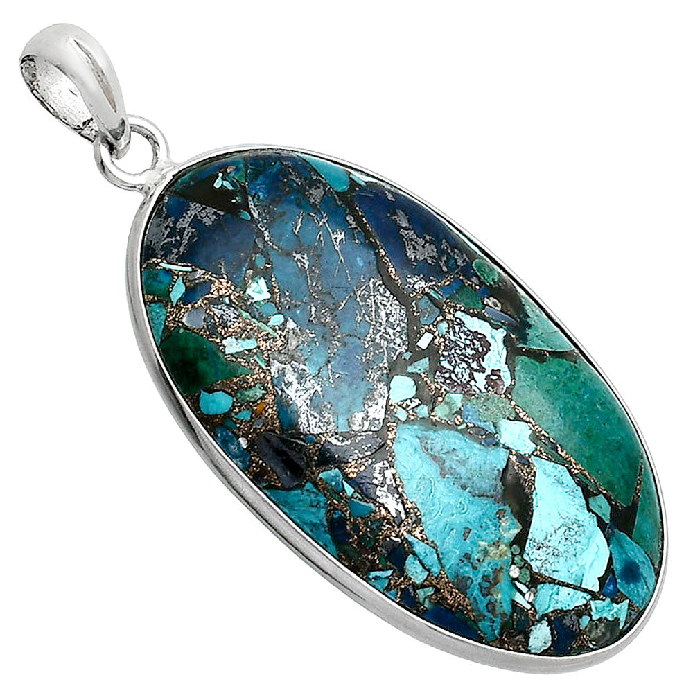 Multi Copper Turquoise - Arizona Pendant P-1001 SDP153571-1