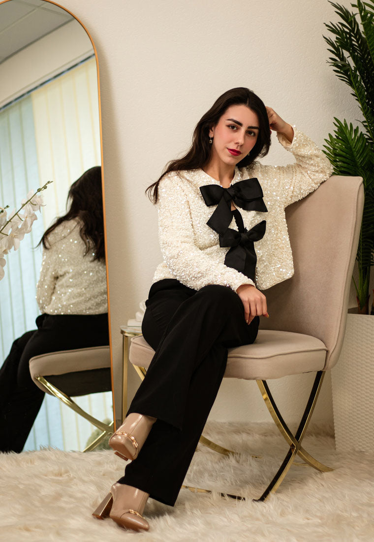 Pollux Metallic Chain Detail Boots-1