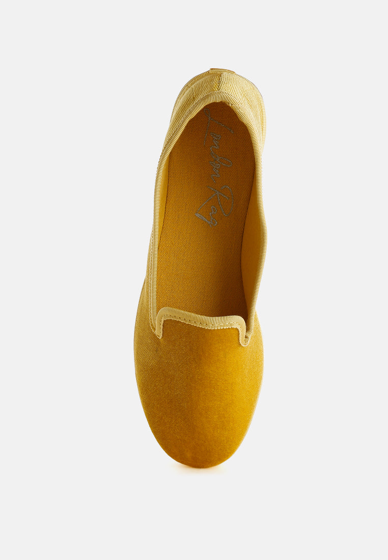 Saba Velvet Round Toe Slip-On Loafers-3