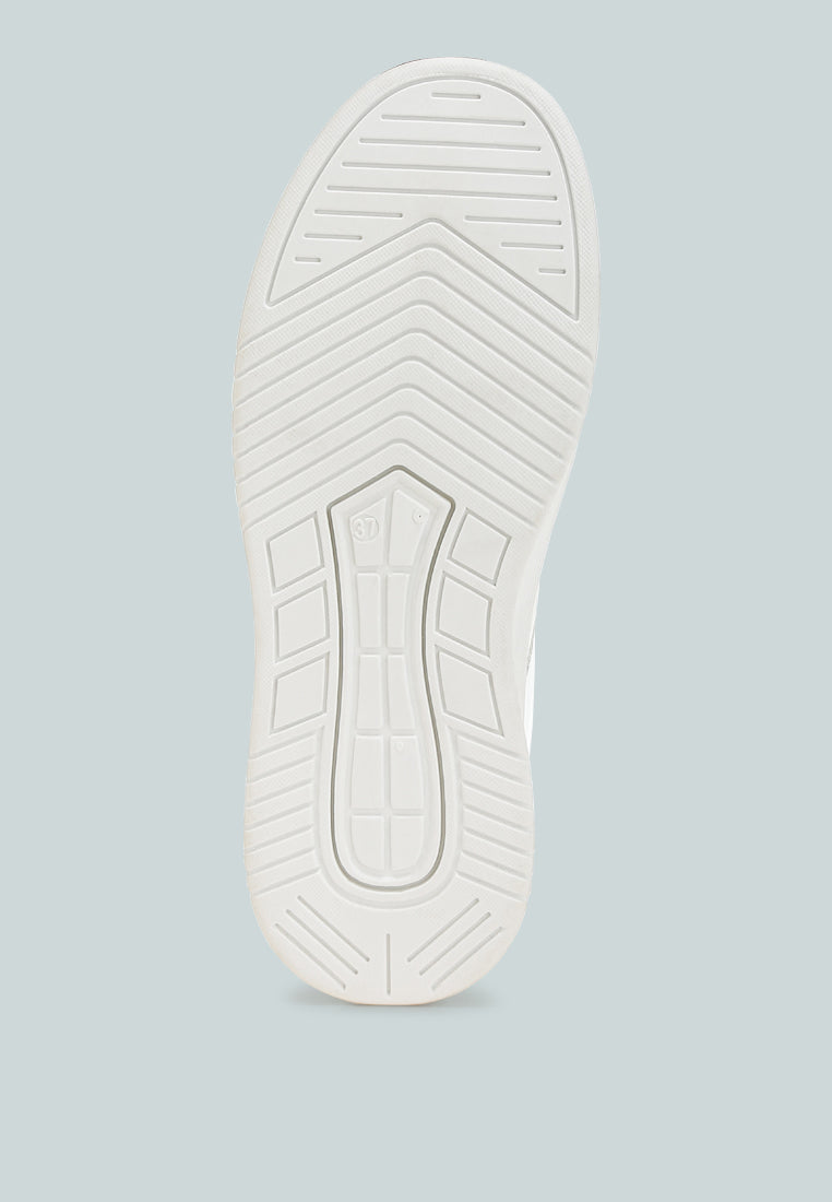 Scouts Metallic Paneling Platform Sneakers-4