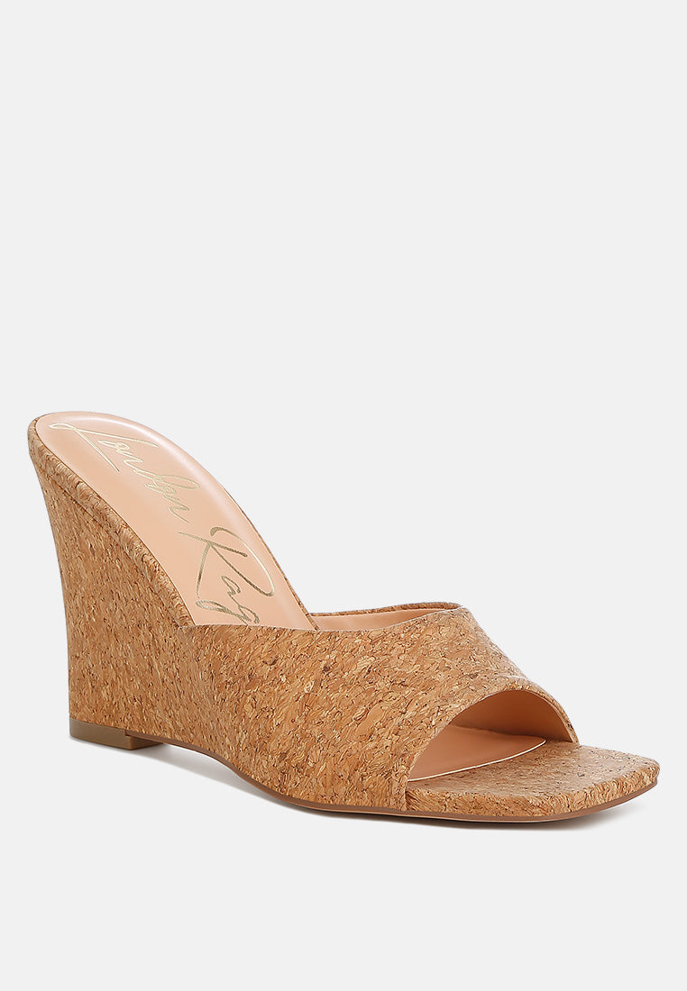 Shiloy Cork Wedge Sandals-1