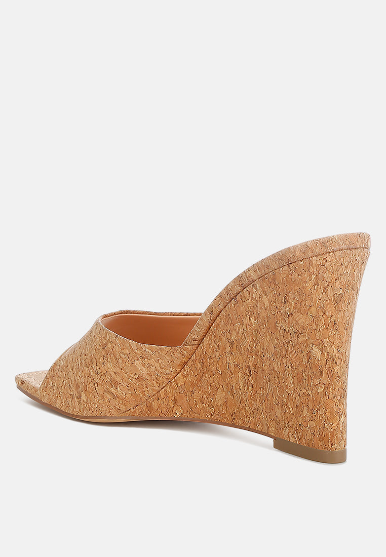 Shiloy Cork Wedge Sandals-2