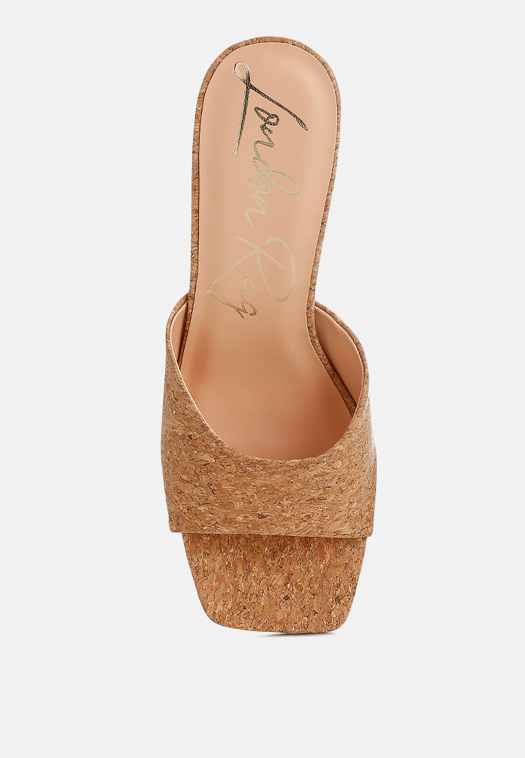 Shiloy Cork Wedge Sandals-3