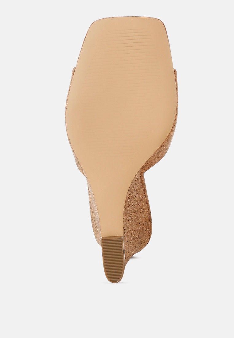 Shiloy Cork Wedge Sandals-4