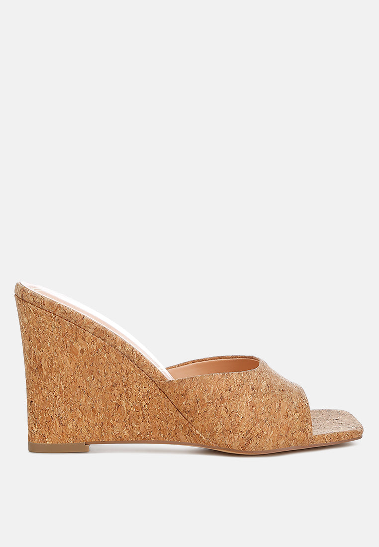 Shiloy Cork Wedge Sandals-0