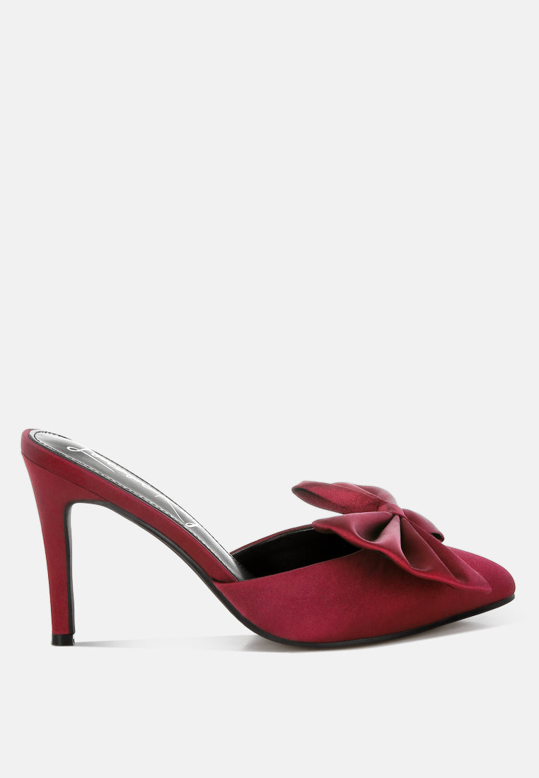 Sidonie Bow Detail Stiletto Mules-5