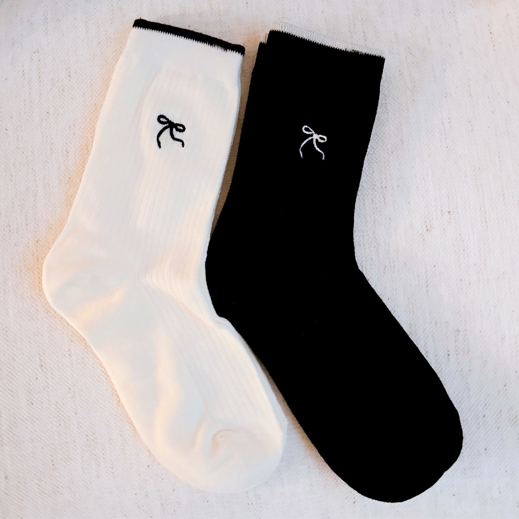 Simply Bow Socks Set Of 2-0