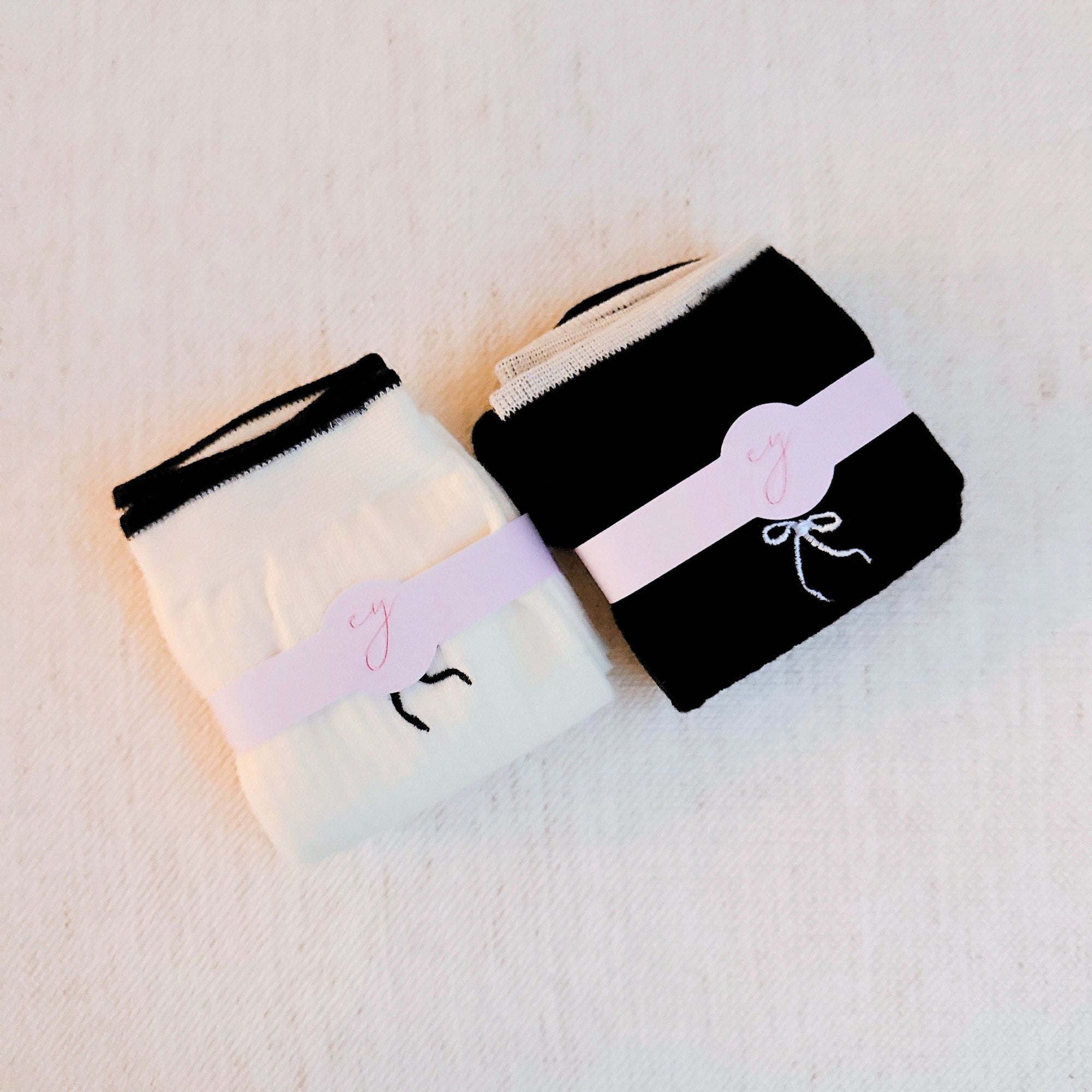 Simply Bow Socks Set Of 2-1