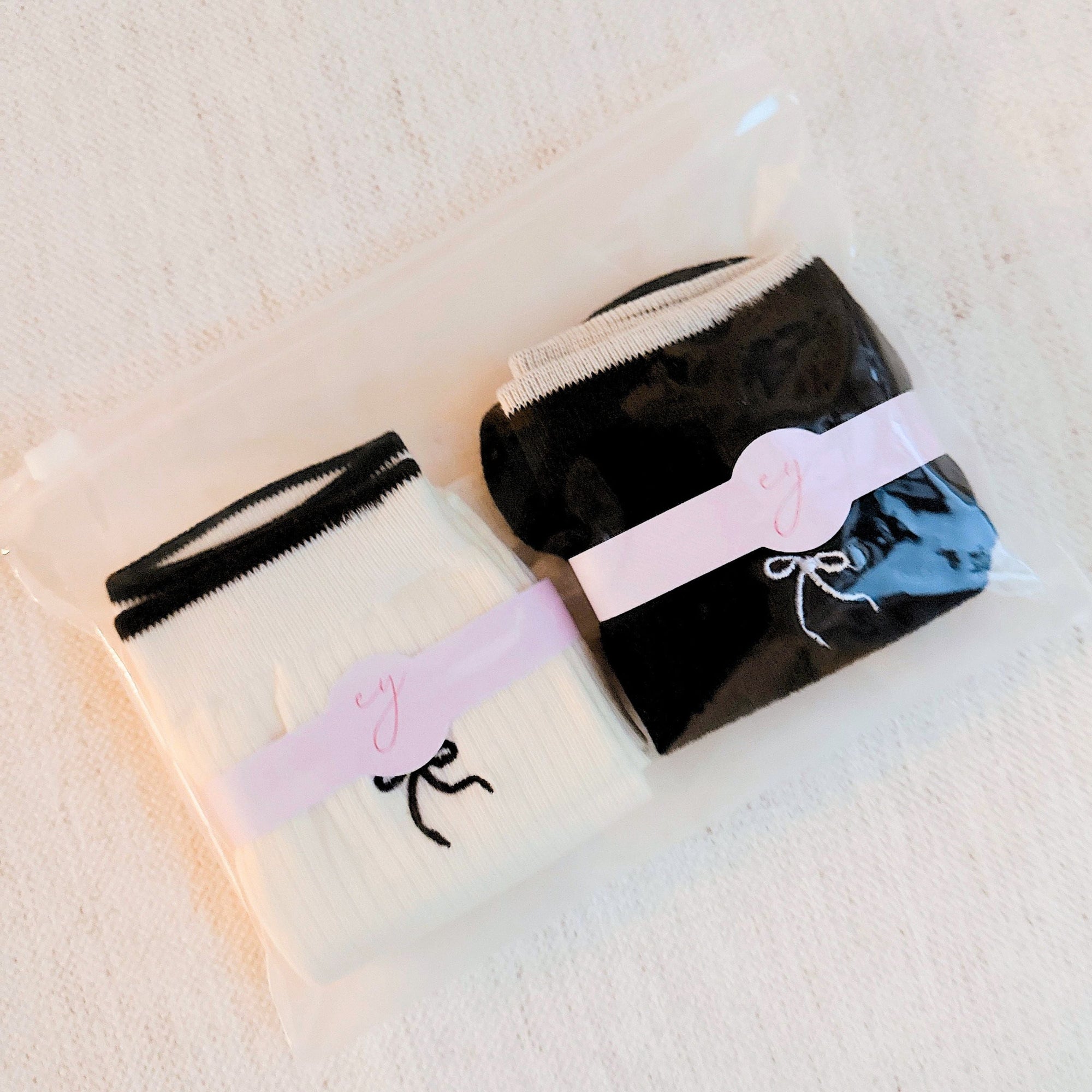 Simply Bow Socks Set Of 2-4