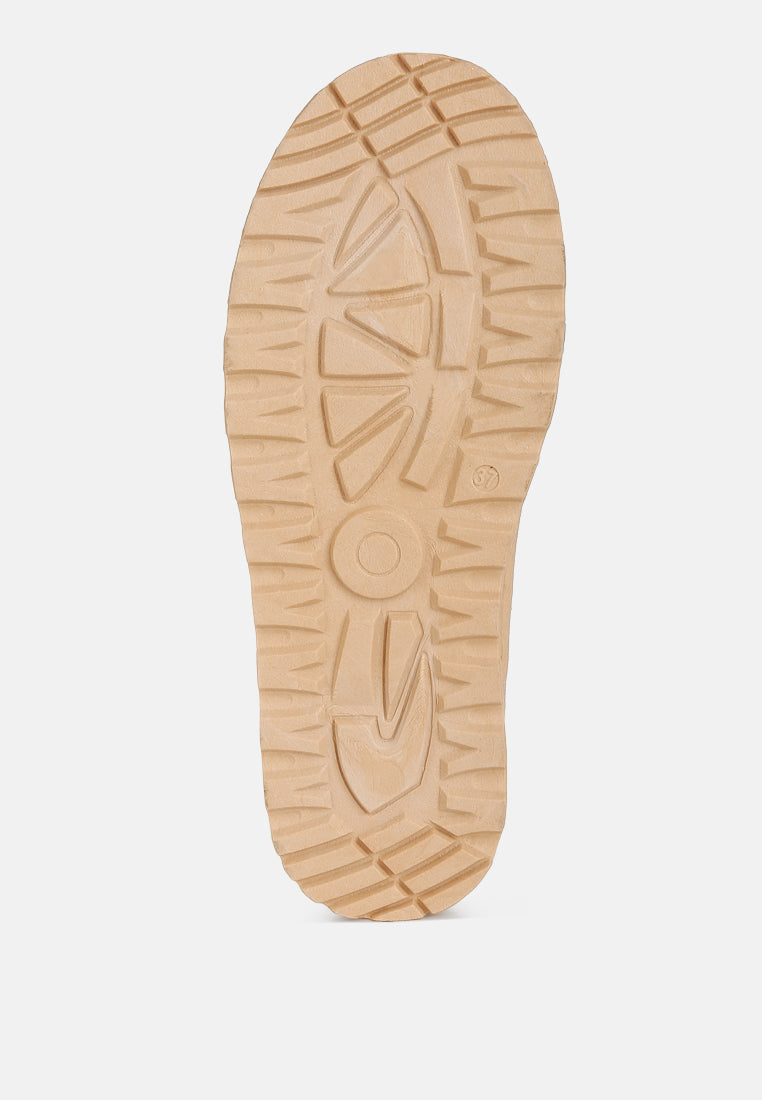 Struter Embroidered Platform Fur Classic Slip-On-4