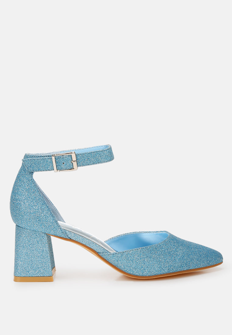 Taznia Glitter Block Heel Sandals-0