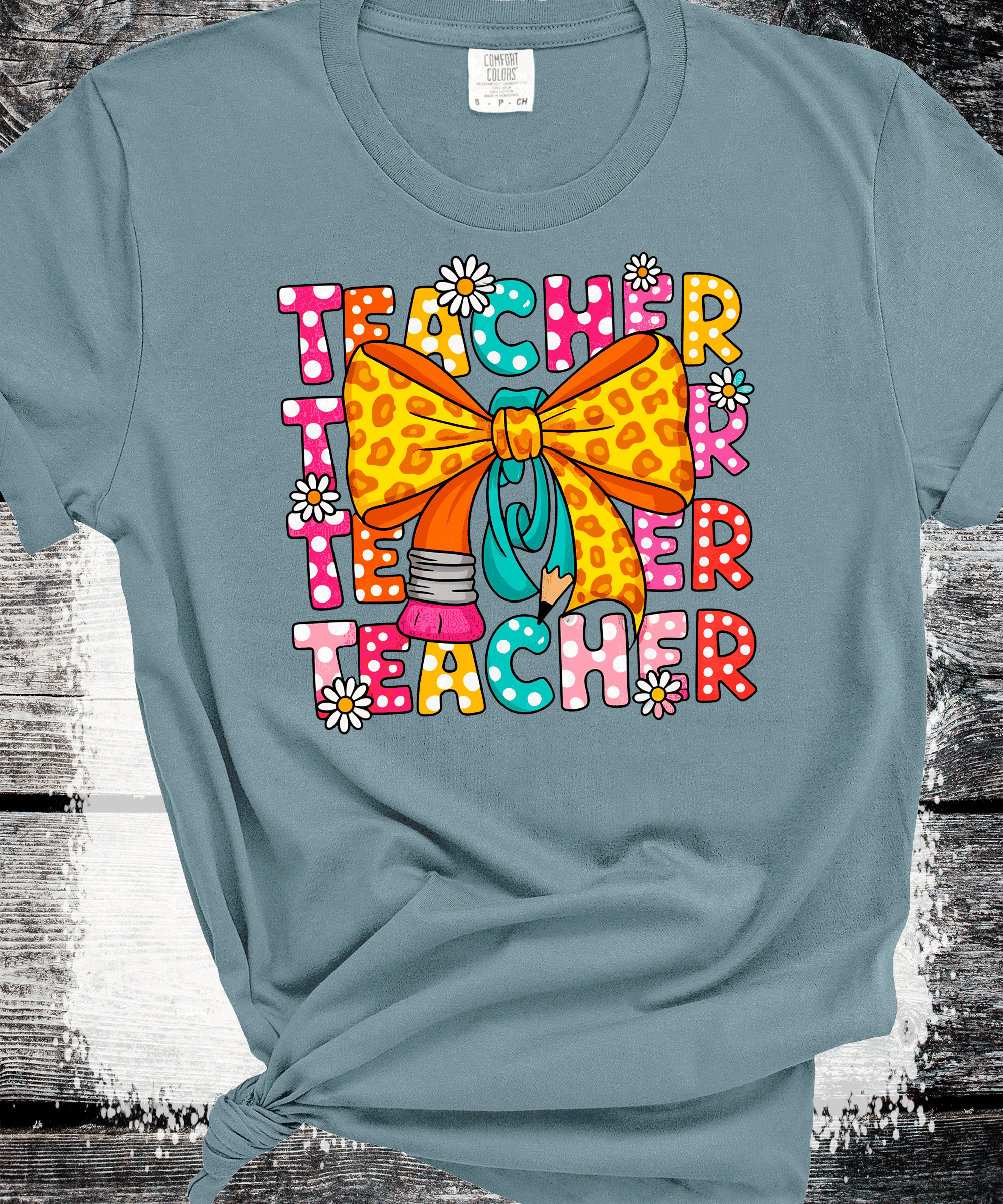 Back to school Teacher Pencil Coquette Bows