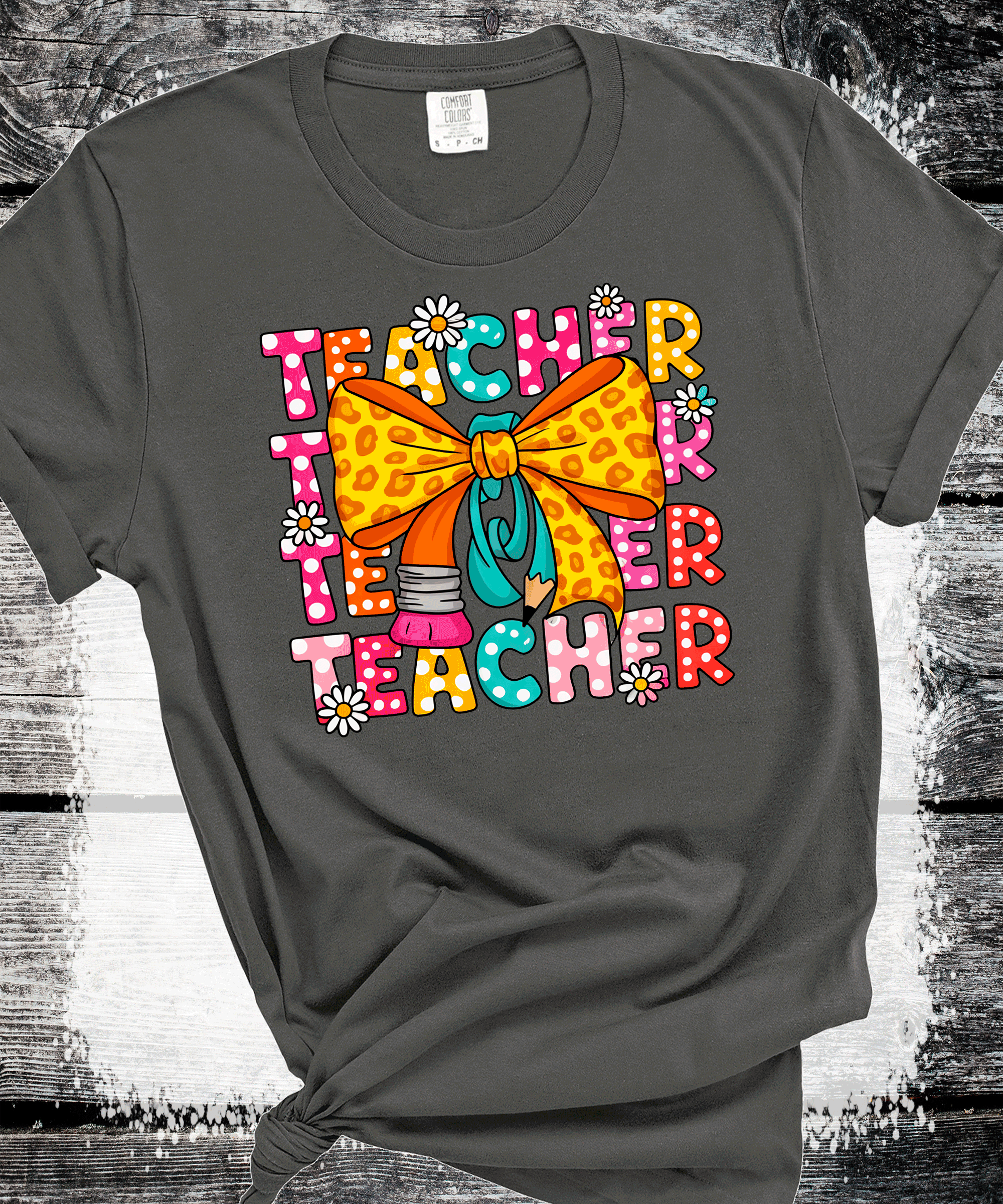 Back to school Teacher Pencil Coquette Bows