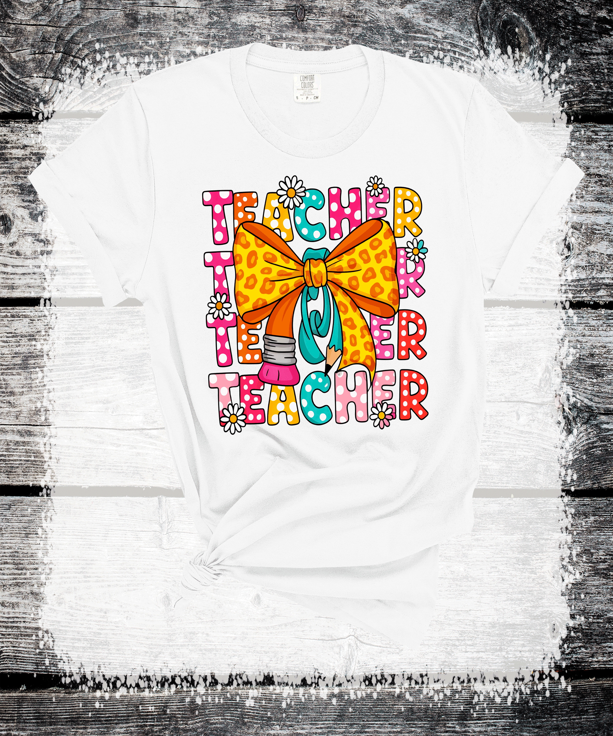 Back to school Teacher Pencil Coquette Bows