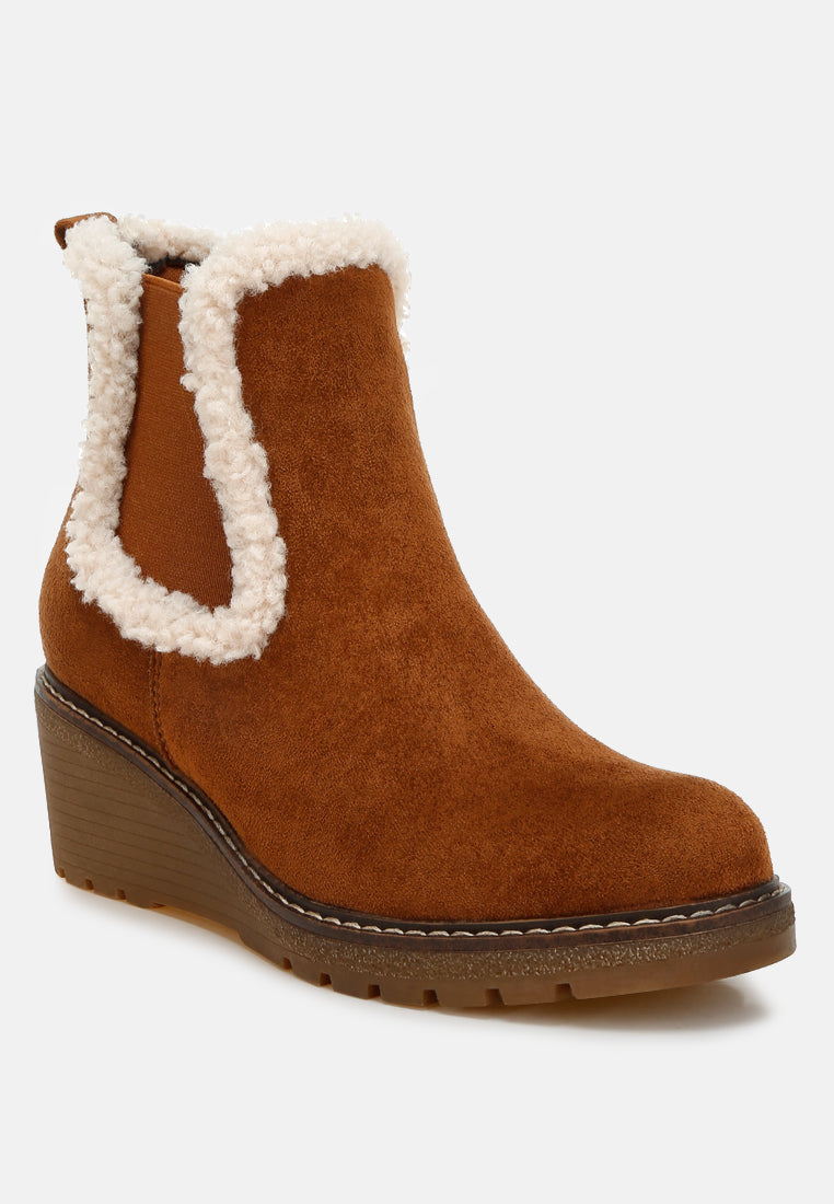 Thunderhoof Faux Fur Lined Chelsea Boots-1