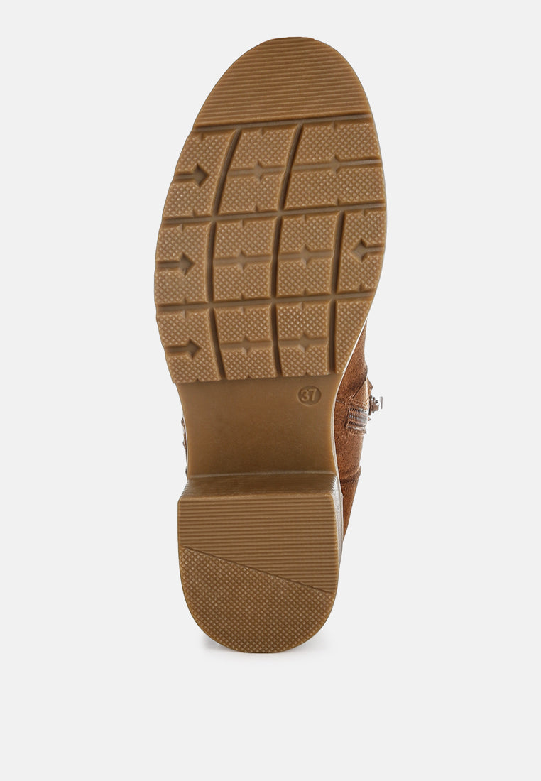 Tigris Microfiber Zipper Boots-4