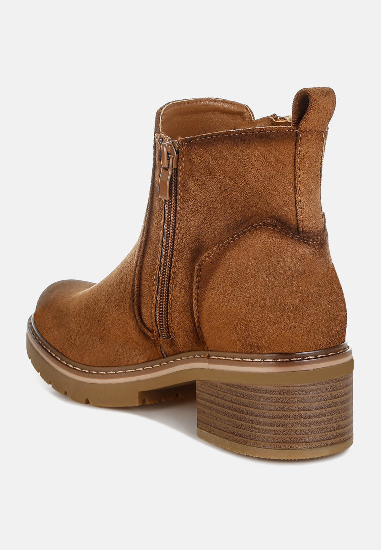 Tigris Microfiber Zipper Boots-2