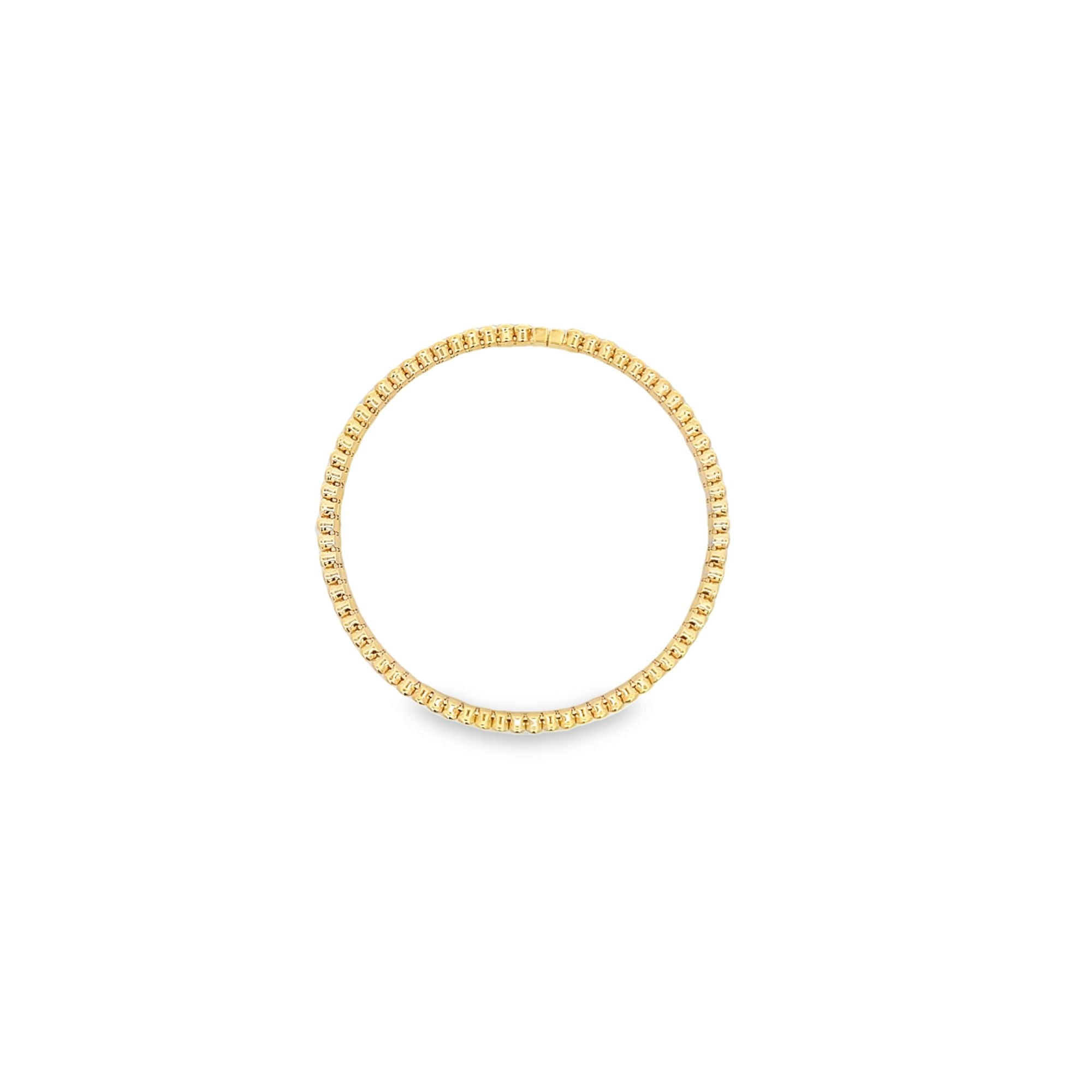 CZ Paved Stone Bangle Bracelet (B94)-1