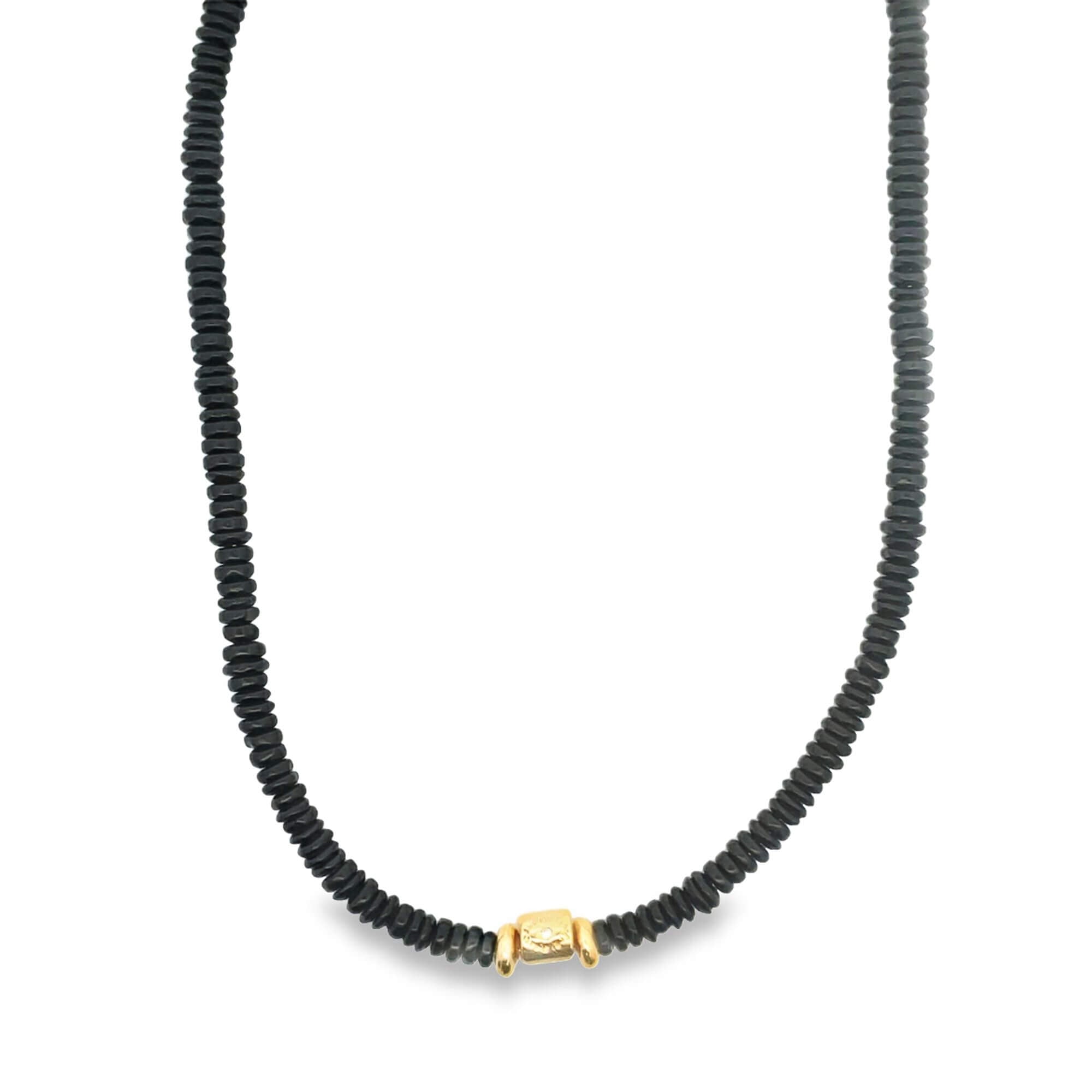 Colorful Enamel Bead Disc Choker (H64)-2
