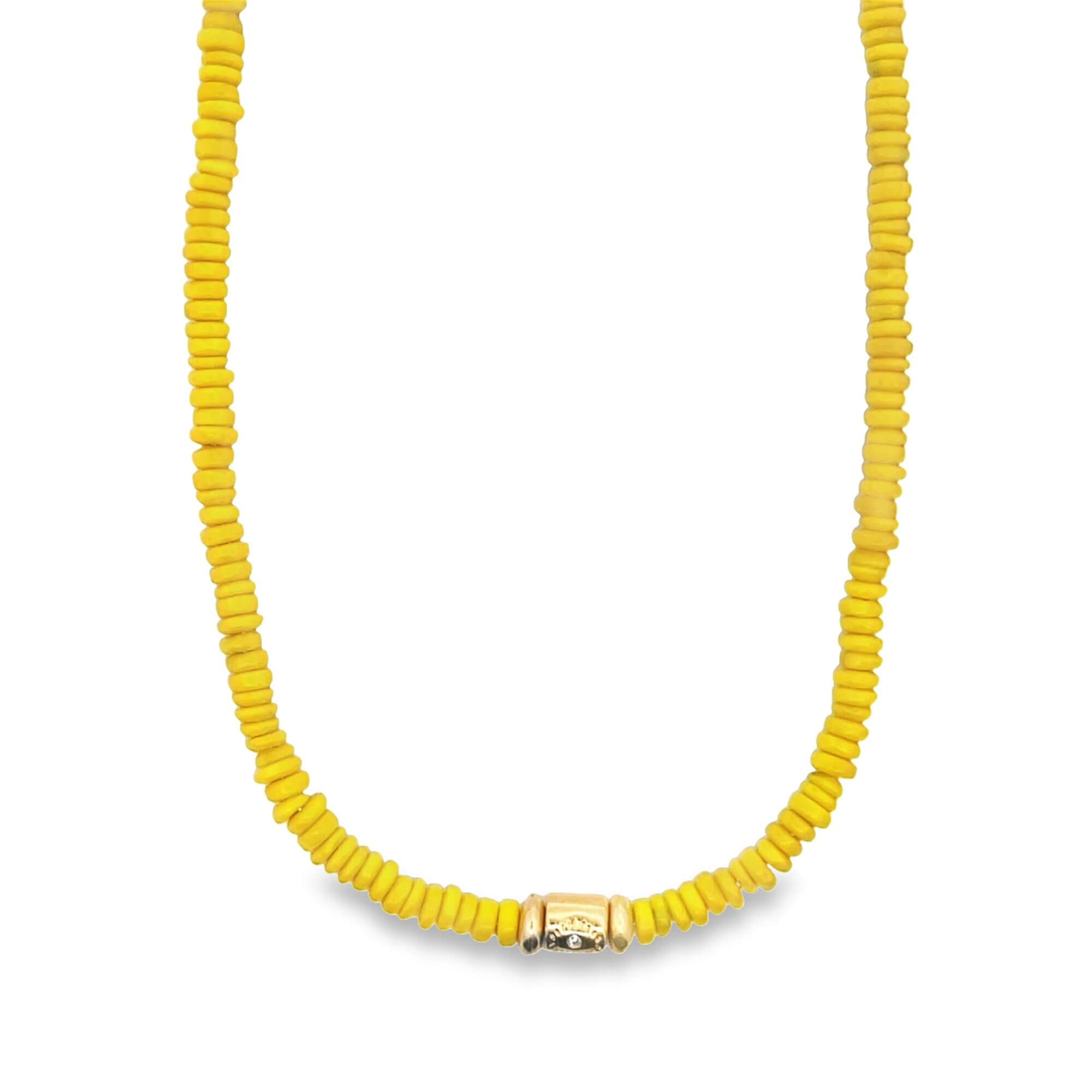 Colorful Enamel Bead Disc Choker (H64)-3