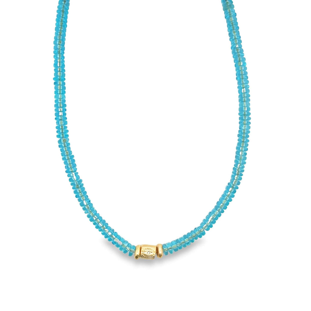 Colorful Enamel Bead Disc Choker (H64)-4