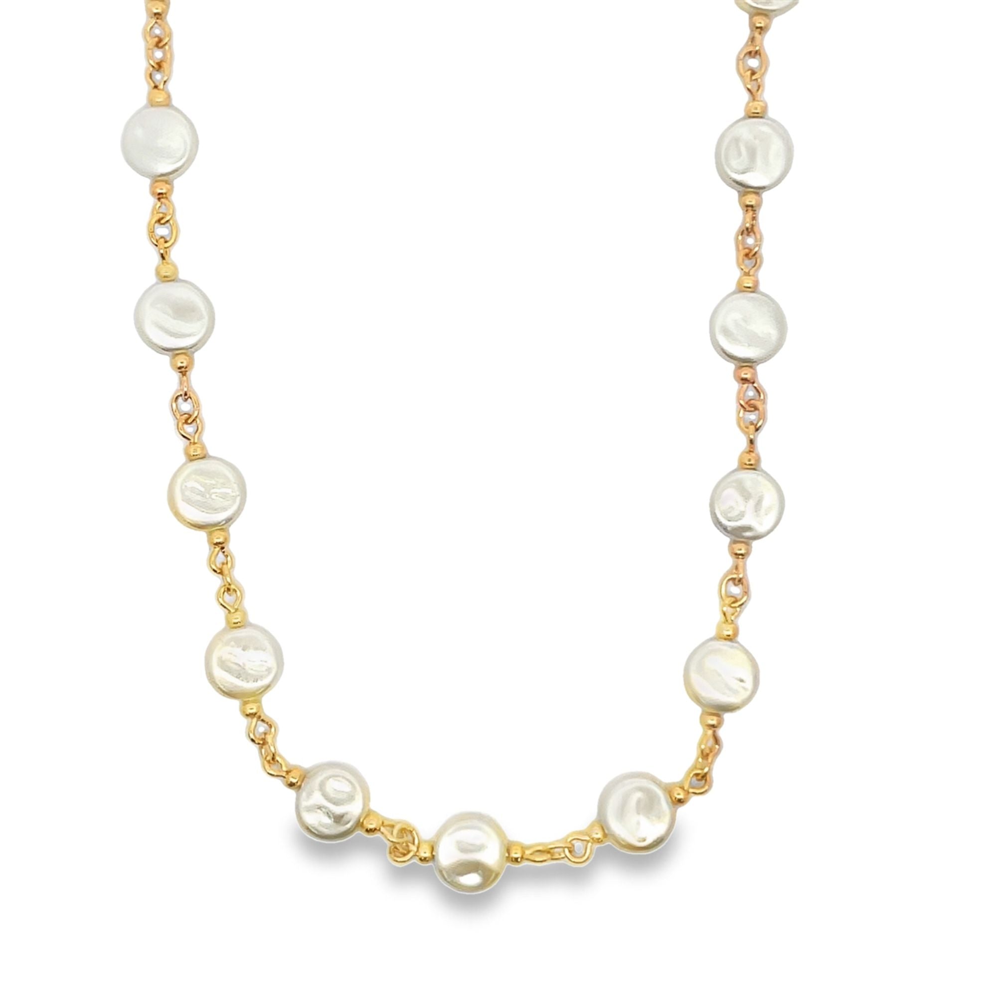 Round Pearl Necklace (F244)-0