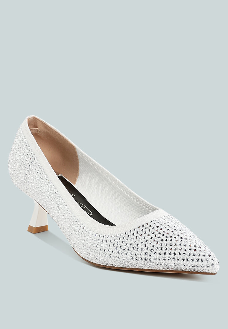 Vimto Breathable Rhinestone Pumps-1