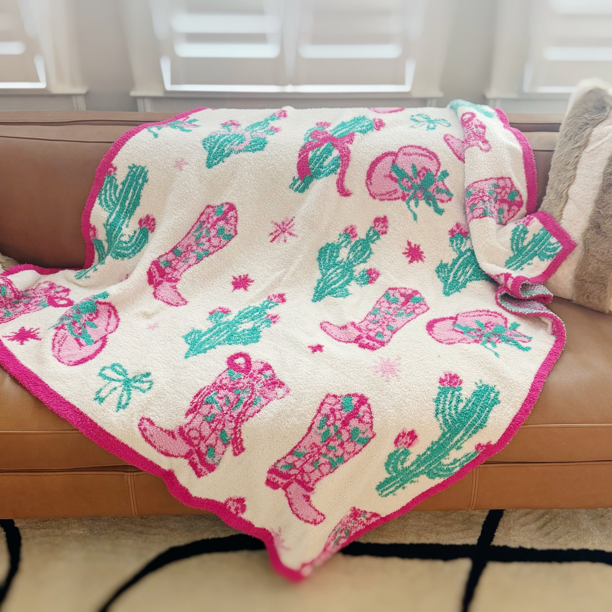 Western Whimsy Coziest Blanket-0