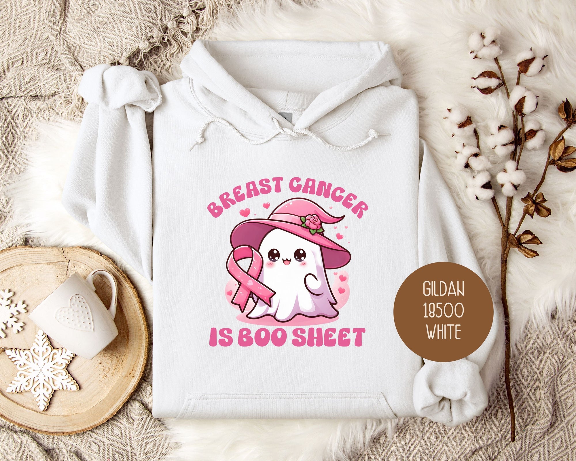 Breast Cancer Is Boo Sheet Hoodie-4