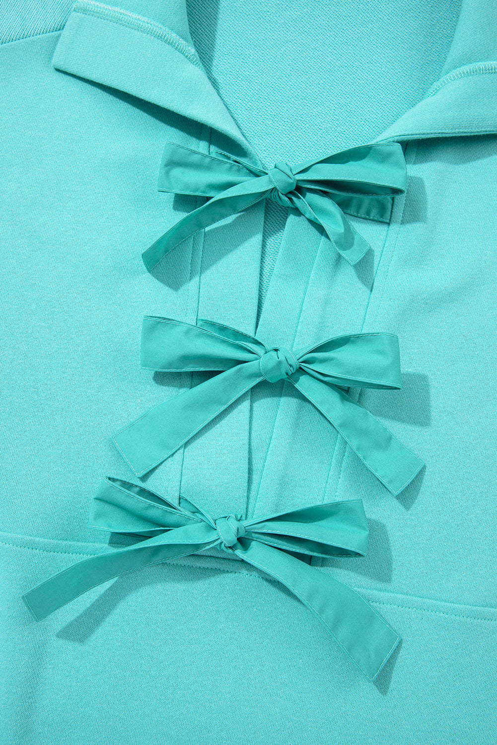 Moonlight Jade Bow Front Patchwork Bracelet Sleeve Mini Dress