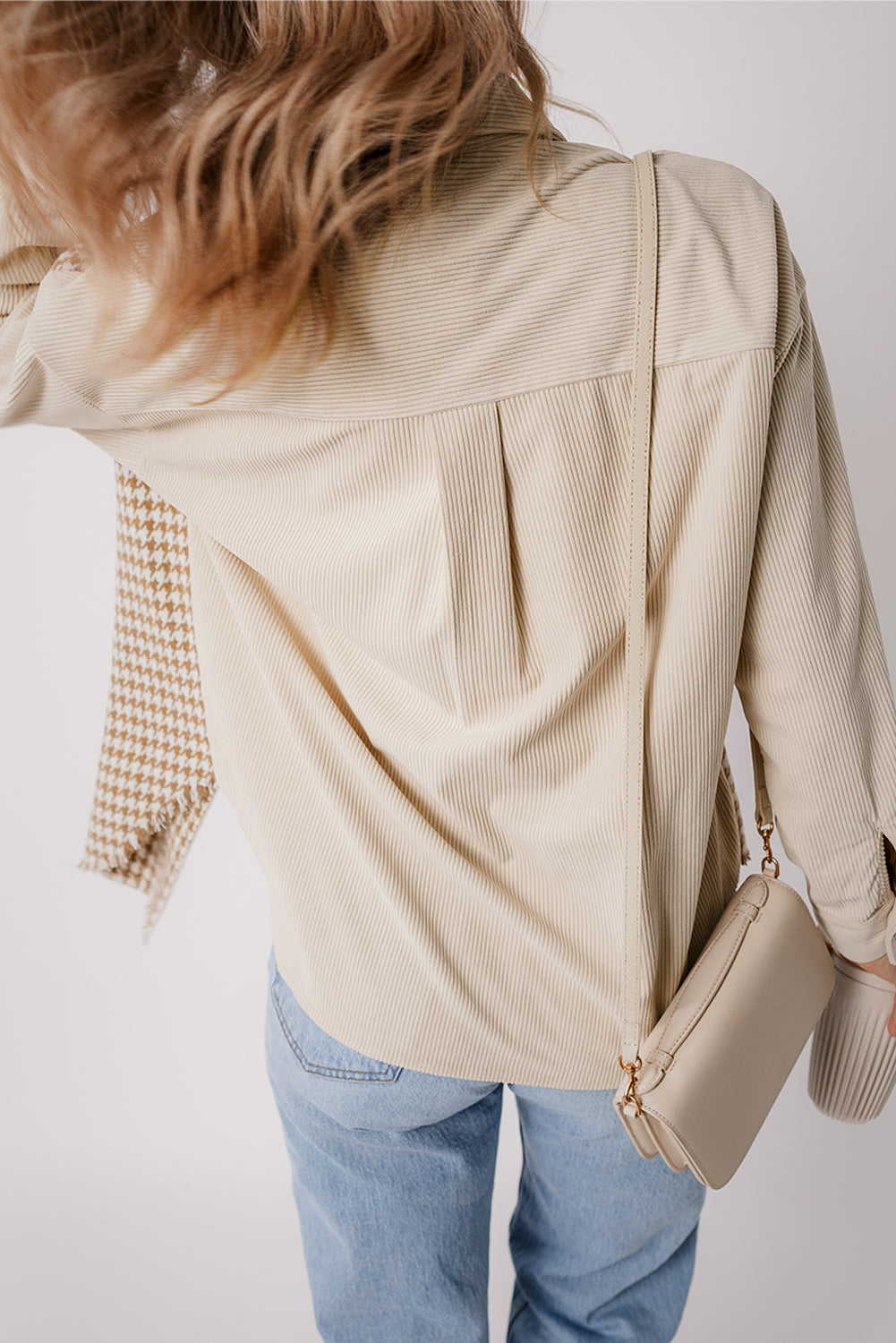 Nataly Corduroy Patchwork Flap Pocket Shacket-1