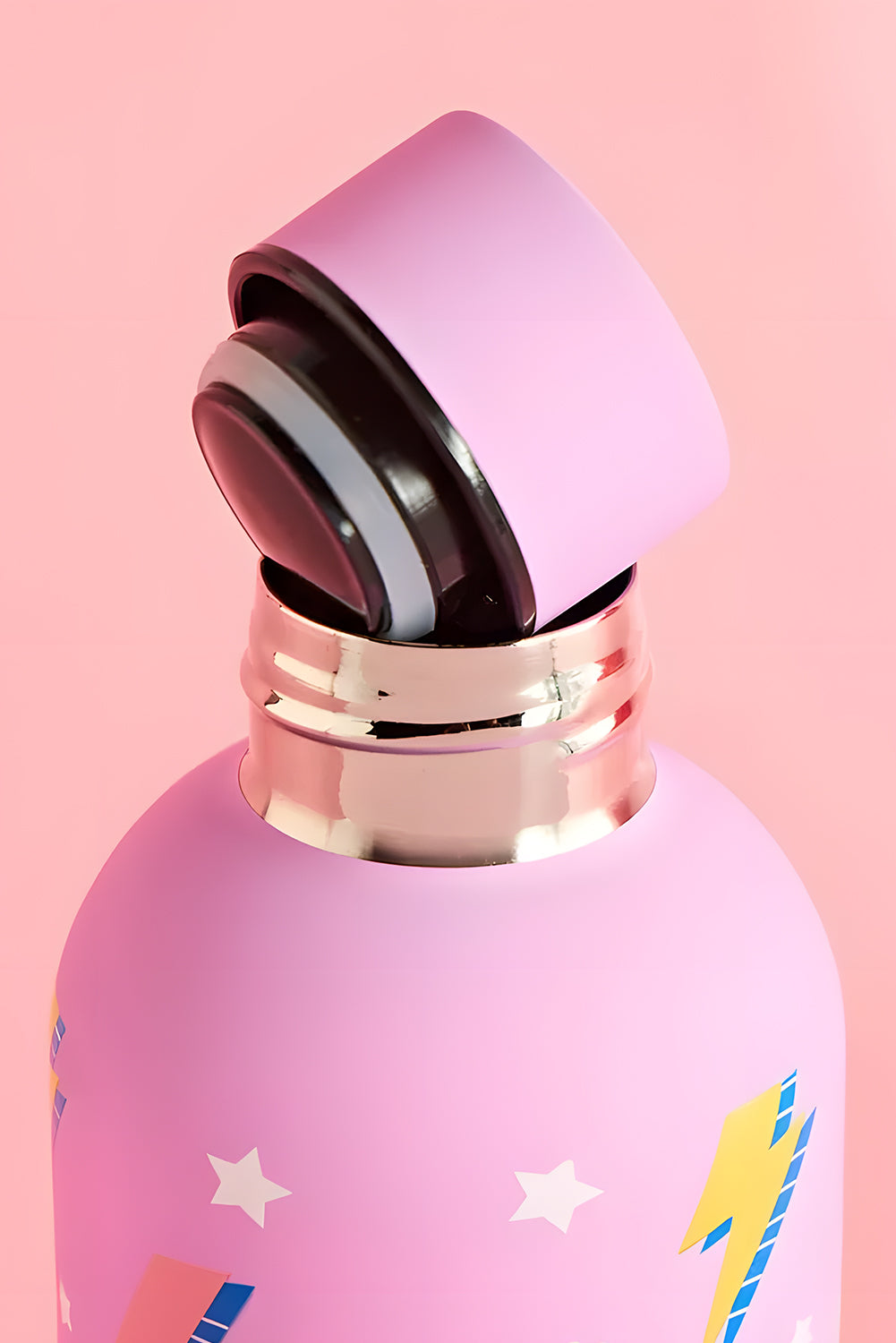 Sachet Pink Cute Graphic Stainless Steel Water Bottle