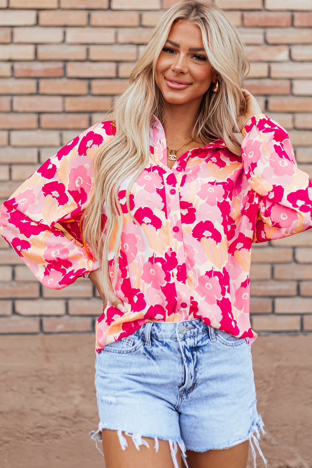 Tessa Floral Buttoned Shirt-0