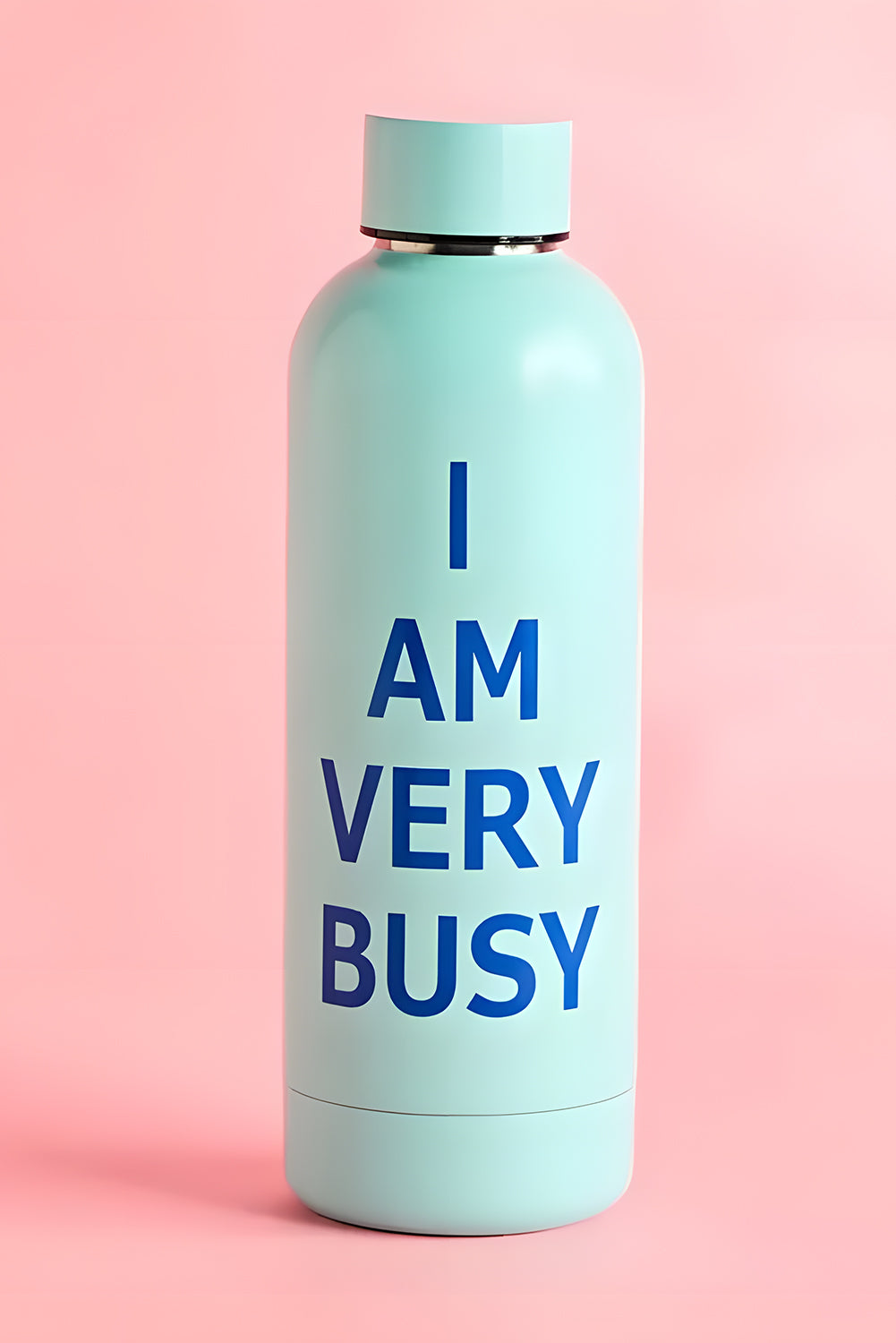 Iceland Blue I AM VERY BUSY Stainless Steel Water Bottle