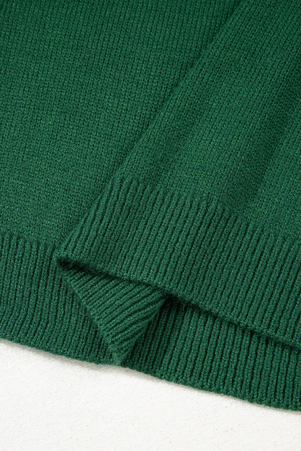Evergreen Plain Raglan Sleeve Crew Neck Sweater