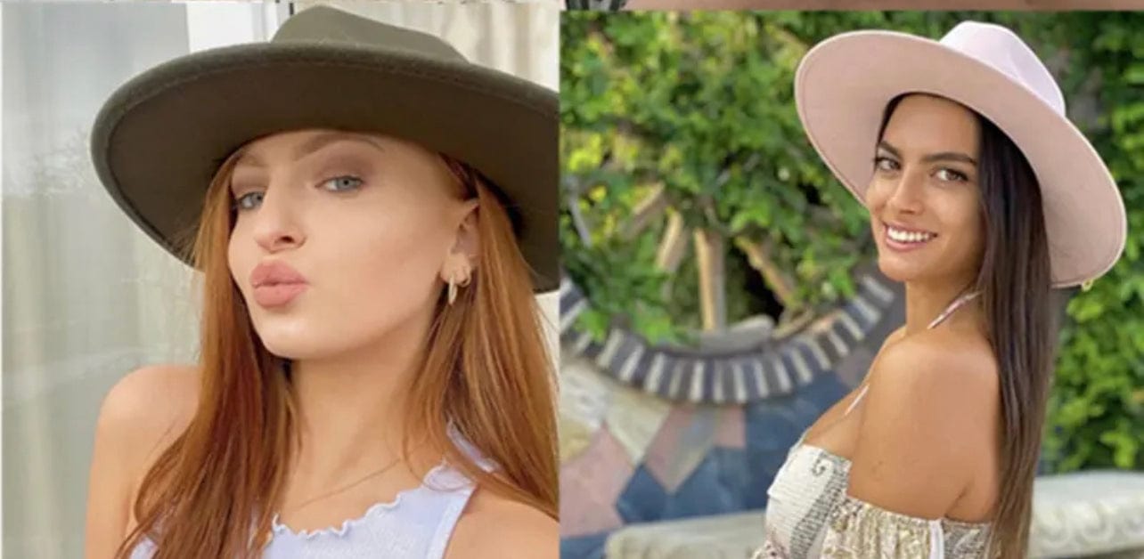 Black Wide Brim Fedora Hat-4