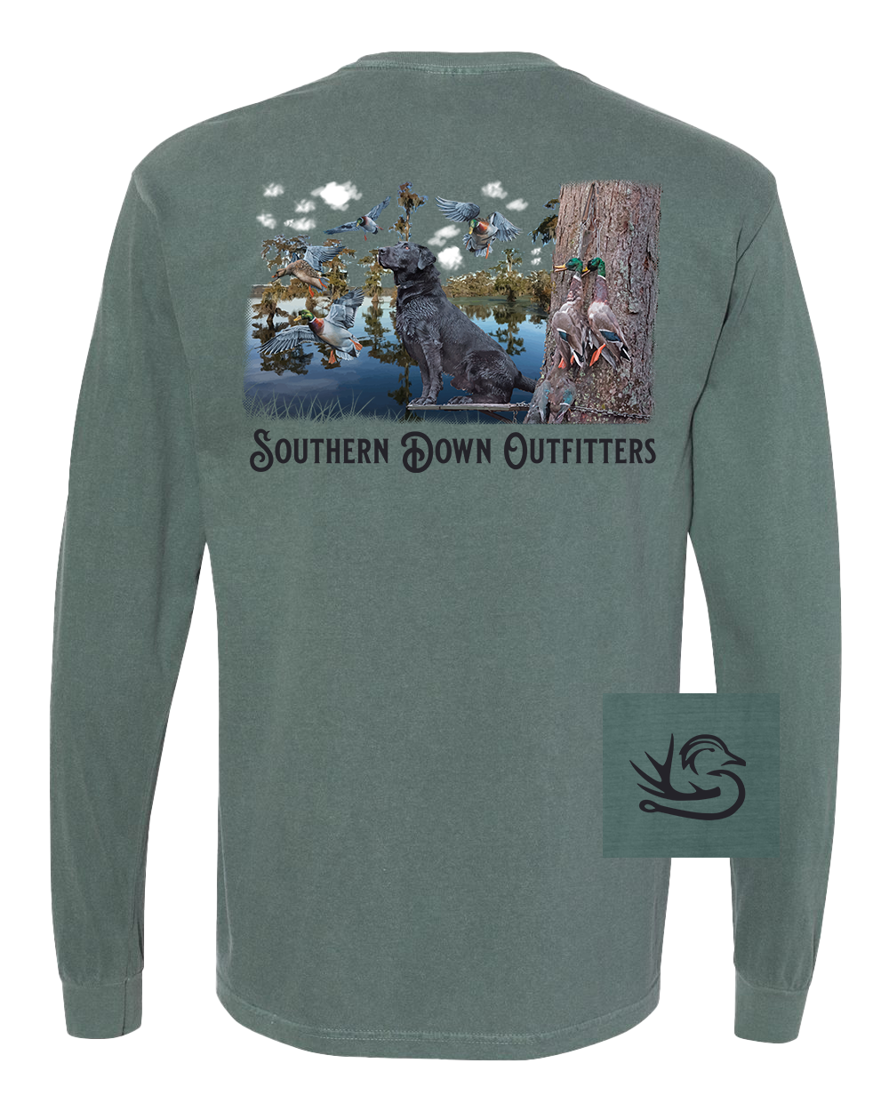 Black Lab Swamp Long Sleeve Tee