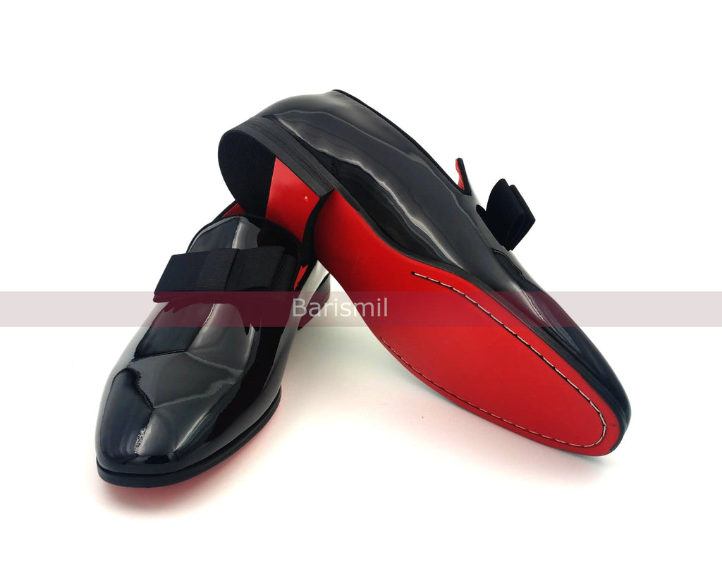 Trevor - Black Patent Opera Loafers-4