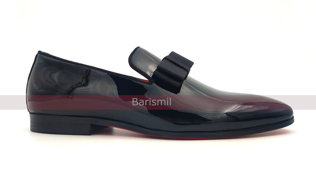 Trevor - Black Patent Opera Loafers-1
