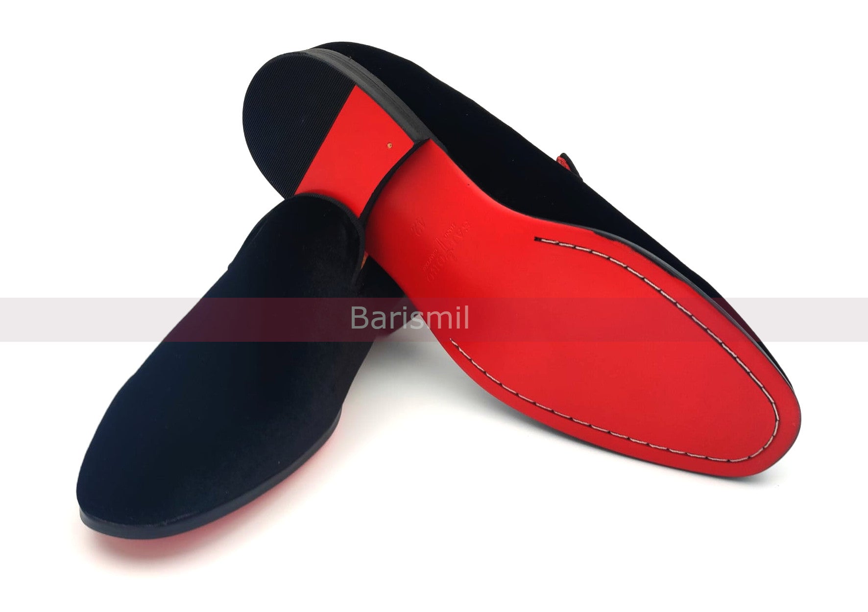 Trevor III - Black Velvet Loafers-2