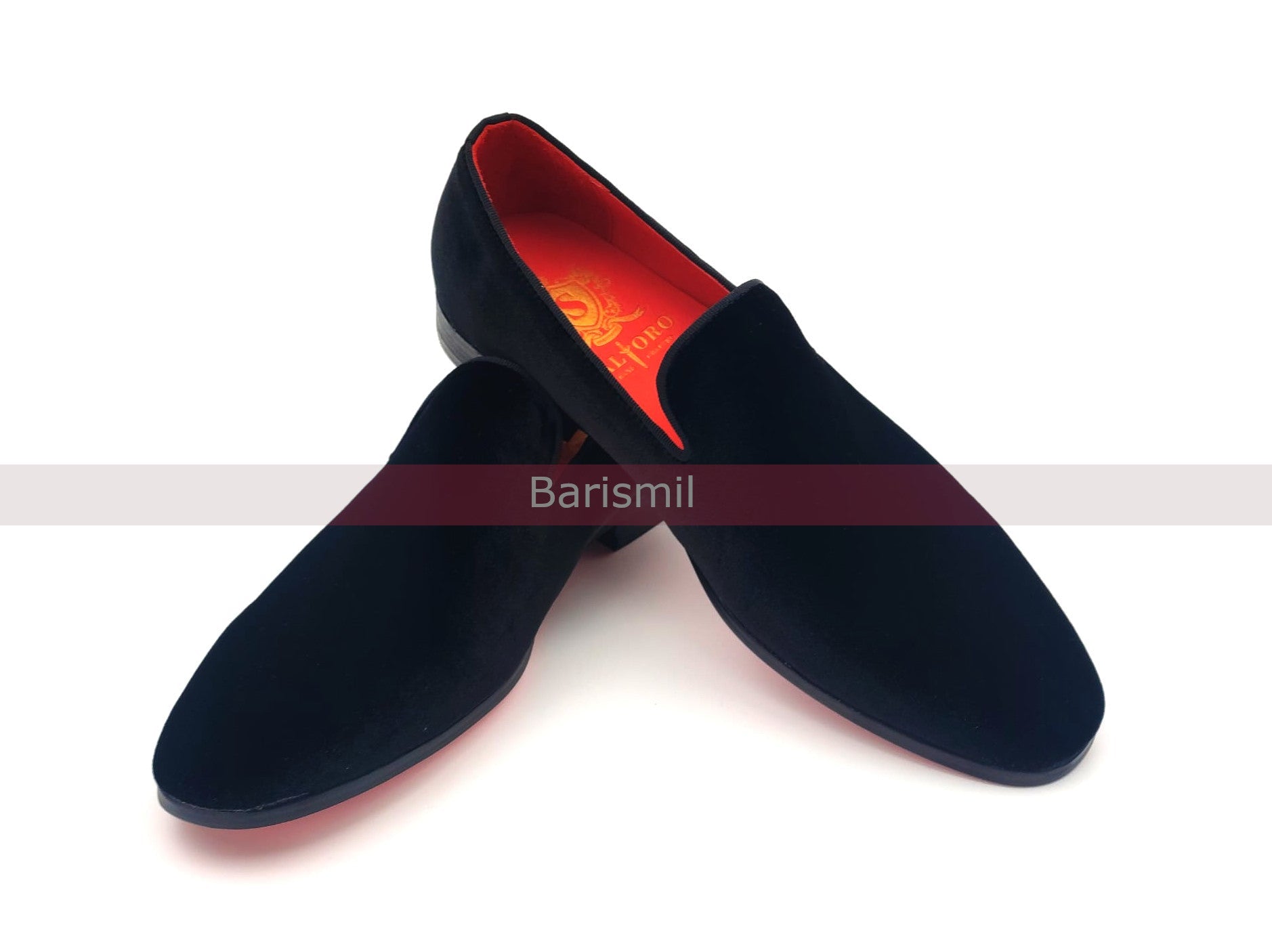 Trevor III - Black Velvet Loafers-3